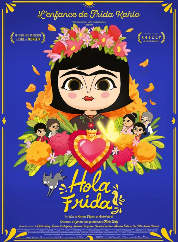Hola Frida, l'enfance de Frida Kahlo - dessin animé ASCA Beauvais - cinéma Agnès Varda