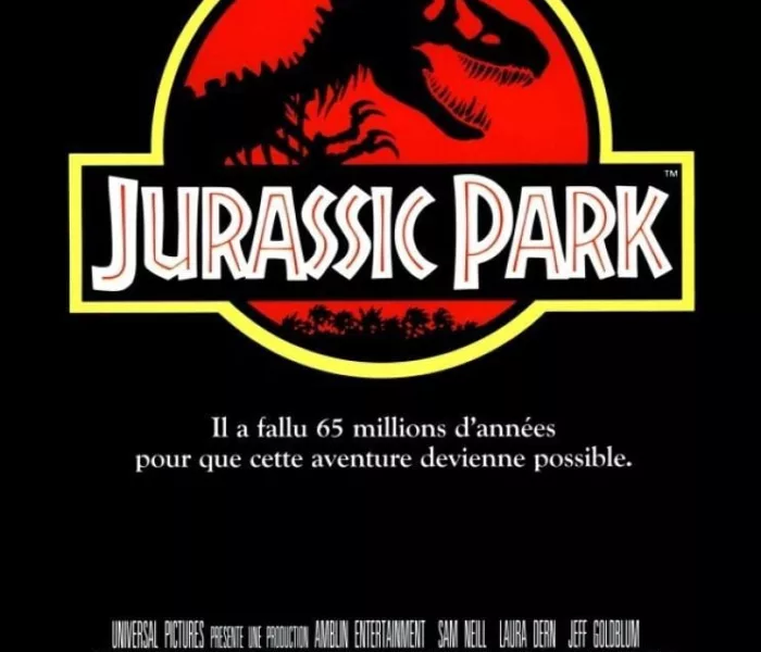 affiche du film JURASSIC PARK projeté au cinéma de l'ASCA à Beauvais